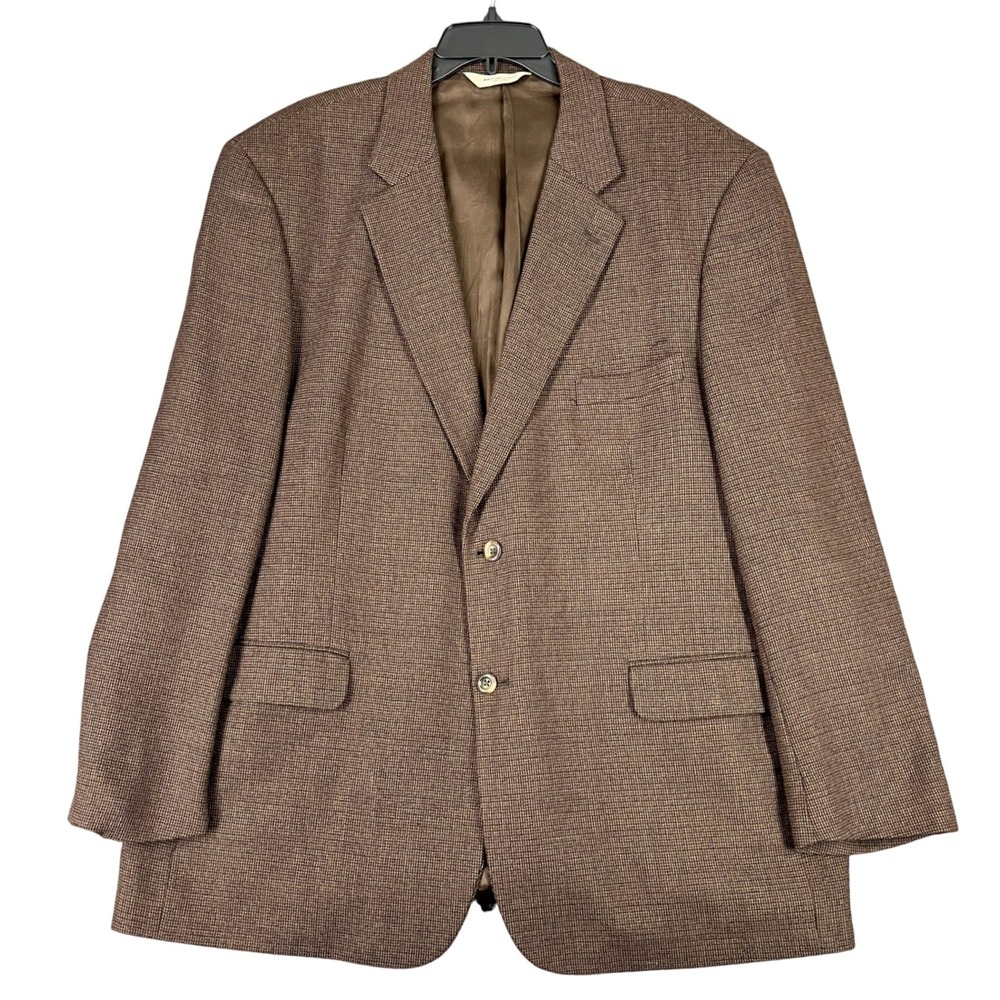 Pronto Uomo 100% Lambswool Two-Button Professional Sport Coat Blazer Mens 48L